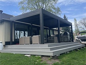 Aluminum Pergola Installation, Carlisle, MA